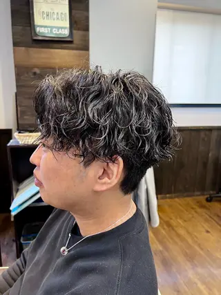 パーマ メンズ アグヘアーシータ所属・🤩メンズカット/ パーマ山本🤩のヘアスタイル