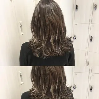 カラー ショート/ボブ/ 白髪ぼかし/しんやのヘアスタイル