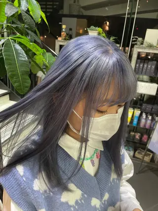 ロング 韓国ハイトーン🦋 hikariのヘアスタイル