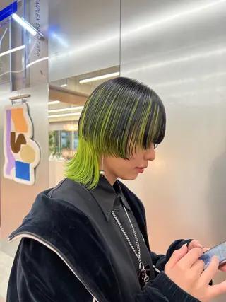 ショート カラー 矢場町/栄/上前津/ 佐藤祐希のヘアスタイル