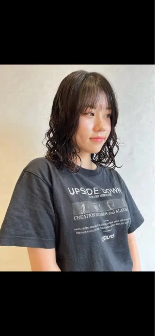 ミディアム パーマ nono/パーマ /顔まわりカット🐈のヘアスタイル