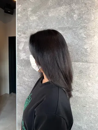 ミディアム 坂口 睦樹のヘアスタイル