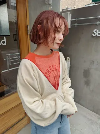 ショート カラー ヘアアレンジ stand所属・ニュアンスヘア🌔 nanakoのヘアスタイル