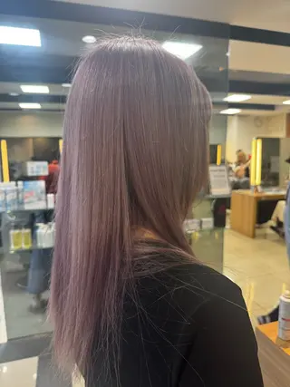 ロング ダブルカラーベージュ カラー/tuburaのヘアスタイル