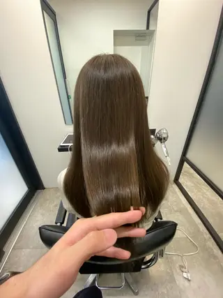 ロング カラー 【艶髪×韓国風】 毛流れ職人 RYOのヘアスタイル