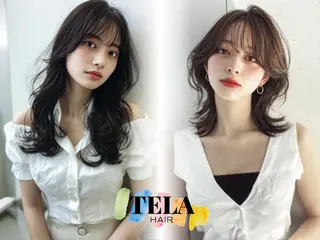 セミロング TELAHAIR 髪質改善特化型サロンのヘアスタイル