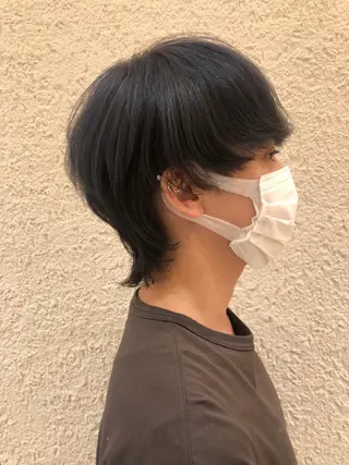 ミディアム 池添 聖矢のヘアスタイル