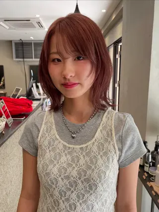 ショート カラー 博多/ブリーチ/レイ ヤーカット/莉子のヘアスタイル