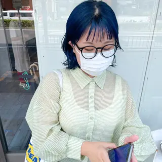 ミディアム カラー 高橋 みく/ minim 暖色のヘアスタイル