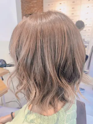 ミディアム カラー 🤍🐰韓国ヘア/ レイヤー🤍菅原麻里のヘアスタイル