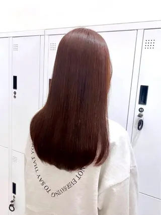 ロング カラー 透明感カラー艶カラー 暖色カラーshionのヘアスタイル