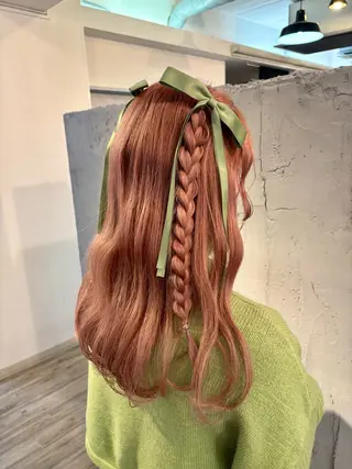 ロング ヘアアレンジ VISAGE ba.sk 金子詩帆のヘアスタイル