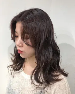 ロング カラーモデル募集 吉原佳穂💗のヘアスタイル