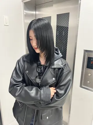 ミディアム カラー Beleza Era所属・韓国レイヤー/ 縮毛矯正🎀minaのヘアスタイル