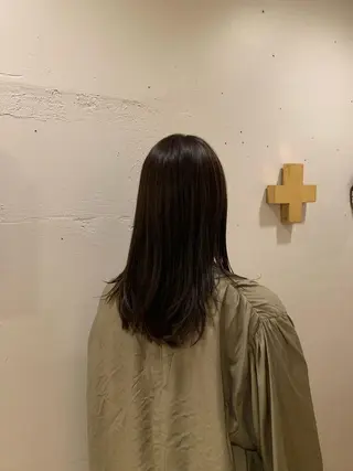 セミロング カラー 村田 陸のヘアスタイル