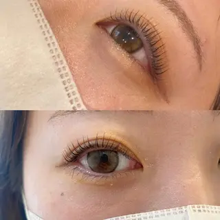 マツエク・マツパ ブリーチなしカラー ダブルカラーエクステのヘアスタイル