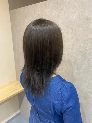 ミディアム カラー ✨艶感カラー💫 髪質改善🫧のヘアスタイル