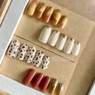 ネイル クレアトゥール華 都賀店所属・三橋 結菜のネイルデザイン