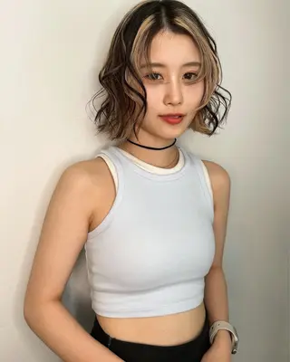 ミディアム カラー land所属・透明感カラー/レイヤ ー🌙Honokaのヘアスタイル