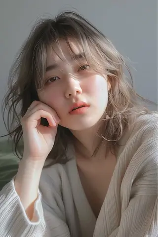 セミロング 最新ケアカラー 髪質改善YUTOのヘアスタイル