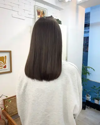 セミロング カラー ✨髪質改善✨原宿 えのもと　はなのヘアスタイル