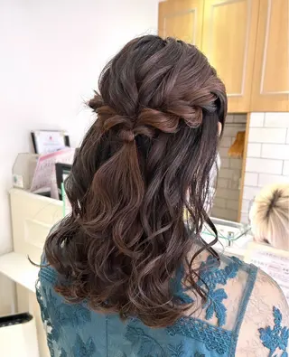 ロング ヘアアレンジ 吉水 彩乃 /ボブ/透明感カラーのヘアスタイル