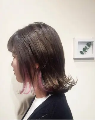 ミディアム カラー 🌈🌸あおき みちる🌟💗のヘアスタイル