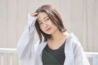 ミディアム カラー 𝙱𝙻𝙴𝙽 𝚋𝚢 𝚍𝚘𝚝.所属・🤍BLEN 窓🤍のヘアスタイル