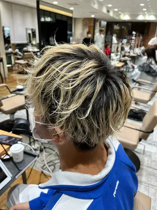 メンズ 顔まわりカット 前髪カット安井楽人のヘアスタイル