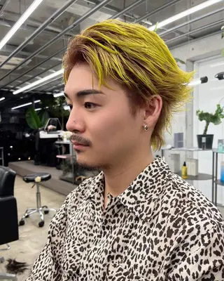 ショート カラー メンズ ダブルカラー/ ケアブリーチ/クニトのヘアスタイル