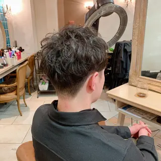 ショート パーマ メンズ 森 早希絵のヘアスタイル