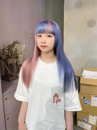 ロング カラー qulim所属・前橋 姫奈のヘアスタイル