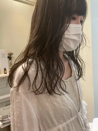 セミロング カラー classic 新横浜所属・大人girly🛋️ 🤍yukakoのヘアスタイル