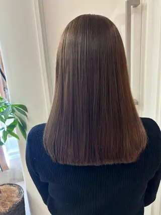 ミディアム カラー レイヤーカット 西宮北口/みなみのヘアスタイル