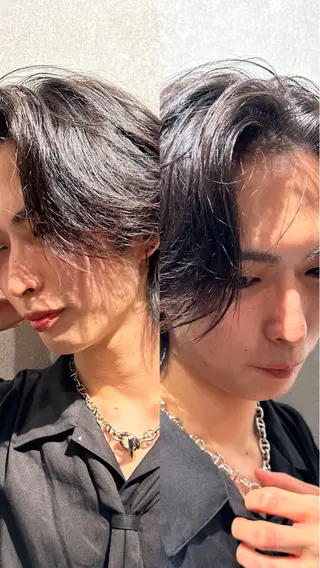 ミディアム ヘアアレンジ メンズ NEXT NEO所属・メンズヘア静岡 ✂︎Ryuheiのヘアスタイル