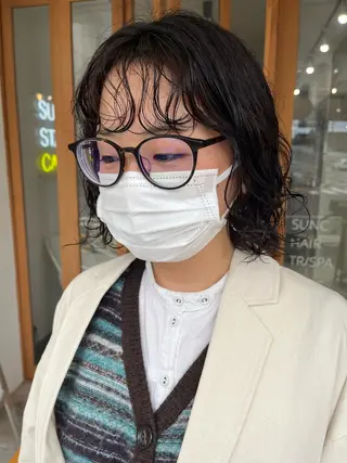 ショート カラー パーマ 🌼sunc HINAMI🌼のヘアスタイル