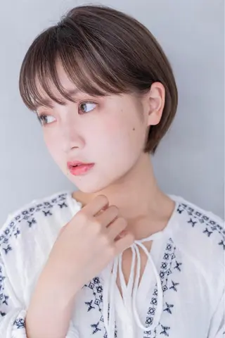 ショート カラー パーマ 💘透明感カラー💘 沖本 将宏のヘアスタイル