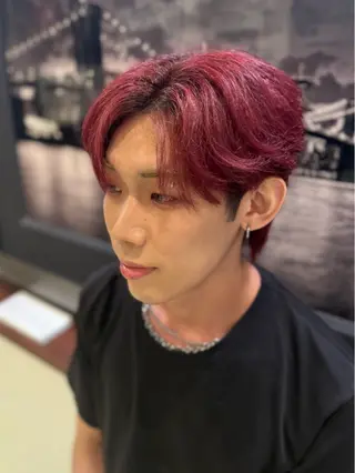 メンズ yuki/ 名駅/艶カラーのヘアスタイル