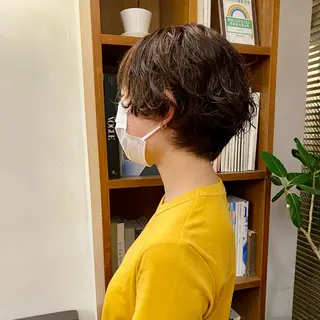 ショート カラー パーマ Paddle所属・似合わせレイヤー/ レイヤーパーマ/高倉のヘアスタイル