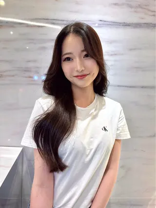 ロング 韓国風×髪質改善 ゆりのヘアスタイル