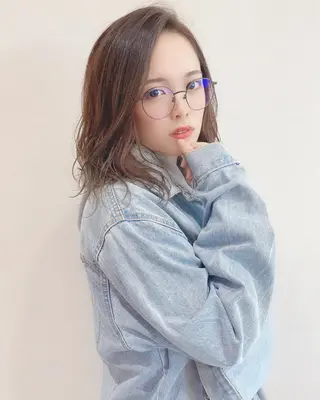 ミディアム カラー 小森 拓哉のヘアスタイル