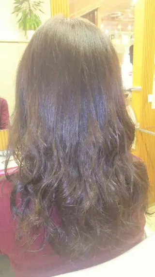 セミロング カラー パーマ 脇田 雄大のヘアスタイル