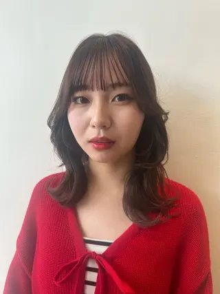 セミロング 平田 一成のヘアスタイル