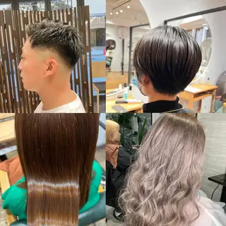 ロング カラー メンズ 髪質改善/縮毛矯正/ 超高濃度水素ケアのヘアスタイル