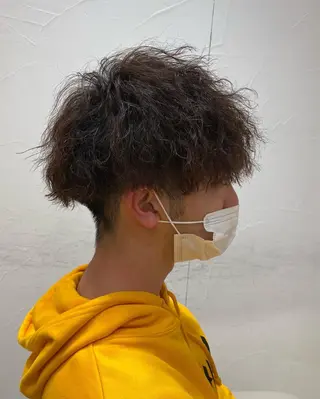 ショート パーマ メンズ メンズ特化型美容師 栗山勇人のヘアスタイル