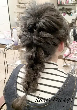 ミディアム ヘアアレンジ _WHITE高槻所属・_WHITE高槻店 yusukeのヘアスタイル