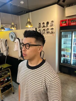 ショート メンズ FRANK'S BARBER WEST TOKYO. 吉祥寺所属・Berbar Ryuのヘアスタイル