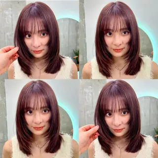 ミディアム レイヤー/ベージュ /メンズsaraのヘアスタイル