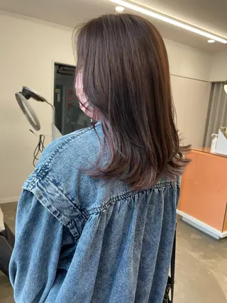 ミディアム カラー pole所属・【pole】 minaのヘアスタイル