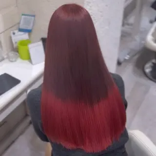 ロング ハイトーン/レイヤー カット/TAKEのヘアスタイル